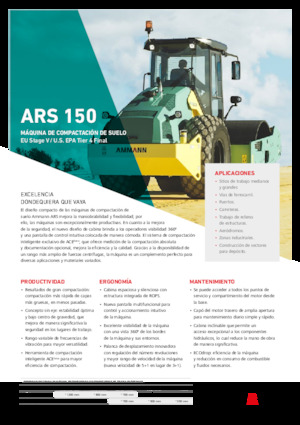 Compattatori stradali vibranti monotamburo Ammann ARS 150 PD