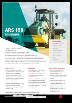 Compattatori stradali vibranti monotamburo Ammann ARS 150 PD