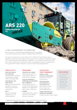 Compattatori stradali vibranti monotamburo Ammann ARS 220
