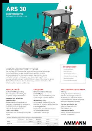 Compattatori stradali vibranti monotamburo Ammann ARS 30