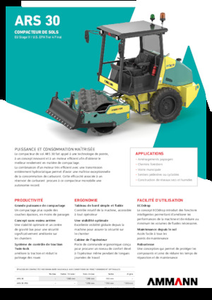 Compattatori stradali vibranti monotamburo Ammann ARS 30