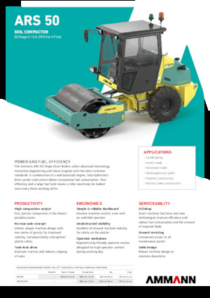 Compattatori stradali vibranti monotamburo Ammann ARS 50