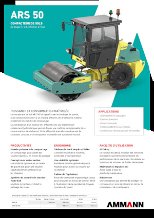 Compattatori stradali vibranti monotamburo Ammann ARS 50