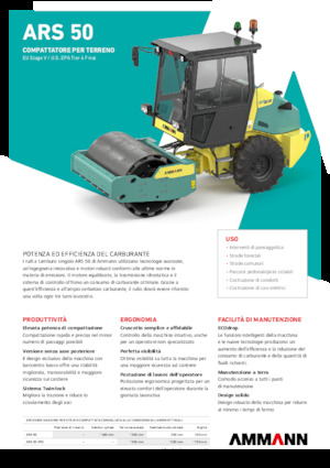 Compattatori stradali vibranti monotamburo Ammann ARS 50