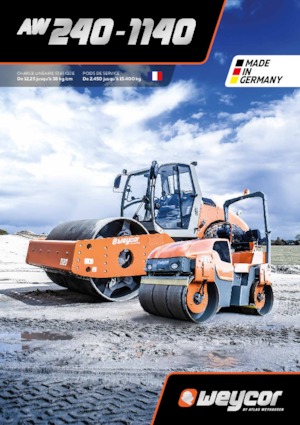 Compattatori stradali vibranti monotamburo weycor AW 1070