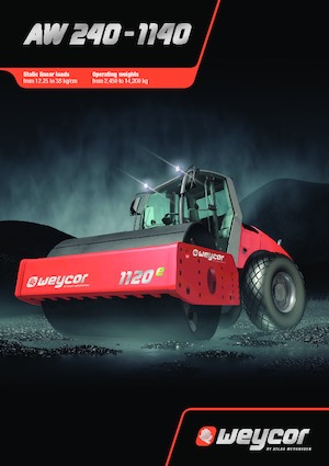 Compattatori stradali vibranti monotamburo Atlas-weycor AW 1140