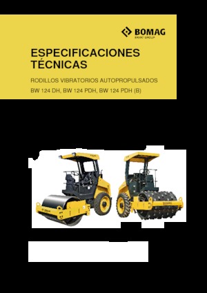 Compattatori stradali vibranti monotamburo Bomag BW 124 DH