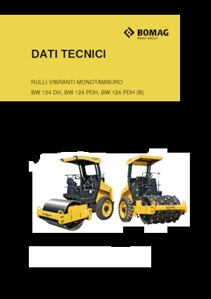 Compattatori stradali vibranti monotamburo Bomag BW 124 DH