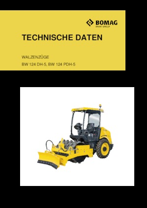 Compattatori stradali vibranti monotamburo Bomag BW 124 DH-5