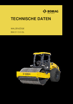 Compattatori stradali vibranti monotamburo Bomag BW 211 D-5 SL