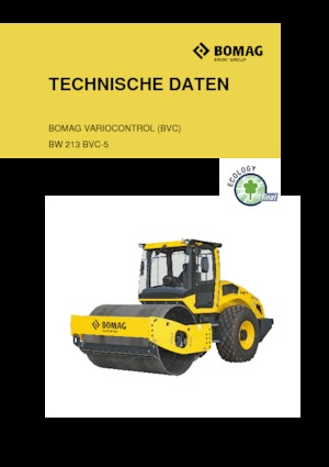 Compattatori stradali vibranti monotamburo Bomag BW 213 BVC-5