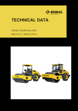 Compattatori stradali vibranti monotamburo Bomag BW 213 PD-5