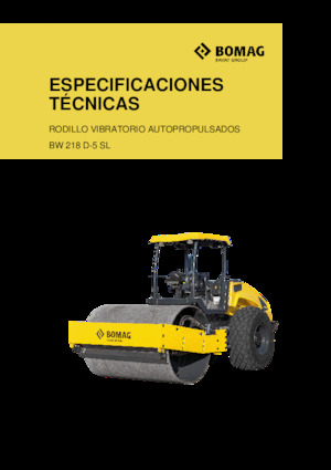 Compattatori stradali vibranti monotamburo Bomag BW 218 D-5 SL
