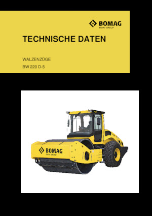 Compattatori stradali vibranti monotamburo Bomag BW 220 D-5