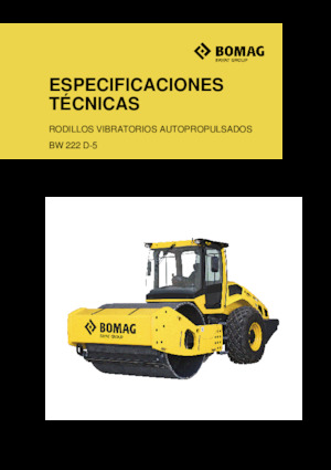 Compattatori stradali vibranti monotamburo Bomag BW 222 D-5