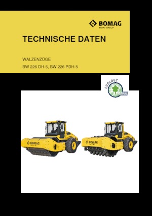 Compattatori stradali vibranti monotamburo Bomag BW 226 PDH-5