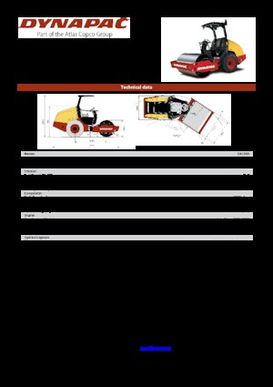 Compattatori stradali vibranti monotamburo Dynapac CA 134 D