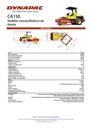 Compattatori stradali vibranti monotamburo Dynapac CA 150