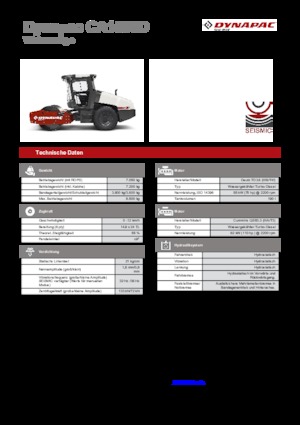 Compattatori stradali vibranti monotamburo Dynapac CA 1500 D