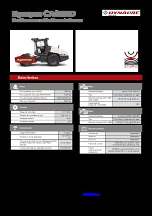 Compattatori stradali vibranti monotamburo Dynapac CA 1500 D