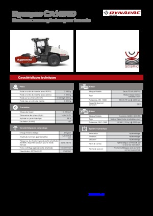 Compattatori stradali vibranti monotamburo Dynapac CA 1500 D
