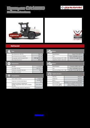 Compattatori stradali vibranti monotamburo Dynapac CA 1500 D