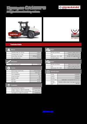 Compattatori stradali vibranti monotamburo Dynapac CA 1500 PD