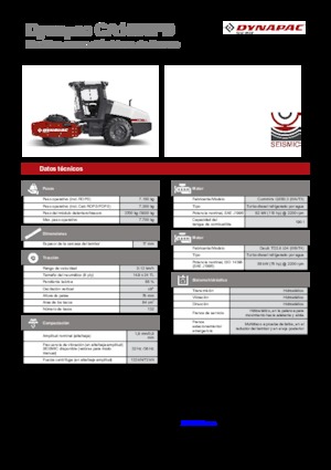 Compattatori stradali vibranti monotamburo Dynapac CA 1500 PD