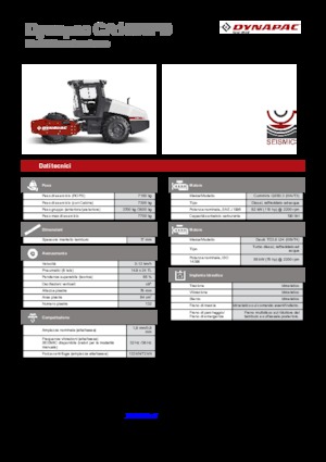 Compattatori stradali vibranti monotamburo Dynapac CA 1500 PD