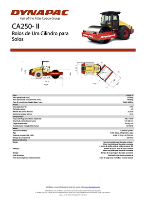 Compattatori stradali vibranti monotamburo Dynapac CA 250-II