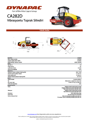 Compattatori stradali vibranti monotamburo Dynapac CA 282 D