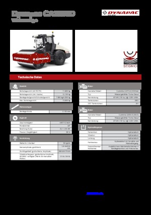 Compattatori stradali vibranti monotamburo Dynapac CA 3500 D