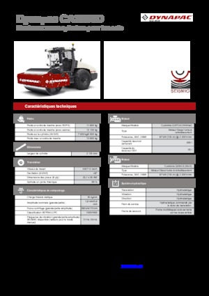 Compattatori stradali vibranti monotamburo Dynapac CA 3500 D