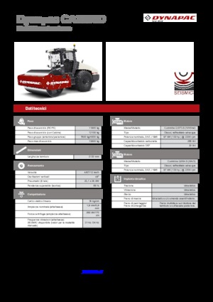 Compattatori stradali vibranti monotamburo Dynapac CA 3500 D