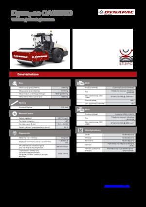 Compattatori stradali vibranti monotamburo Dynapac CA 3500 D