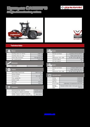 Compattatori stradali vibranti monotamburo Dynapac CA 3500 PD