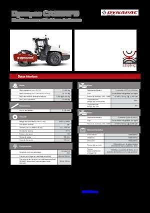 Compattatori stradali vibranti monotamburo Dynapac CA 3500 PD