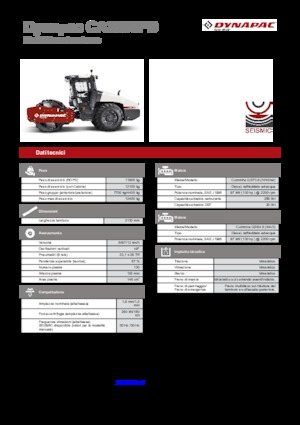 Compattatori stradali vibranti monotamburo Dynapac CA 3500 PD
