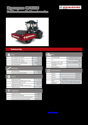 Compattatori stradali vibranti monotamburo Dynapac CA35D Rhino