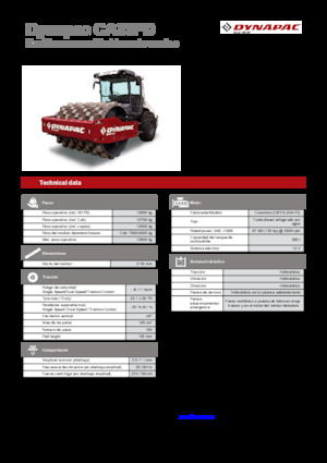Compattatori stradali vibranti monotamburo Dynapac CA35PD Rhino