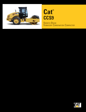 Compattatori stradali vibranti monotamburo Caterpillar CCS9