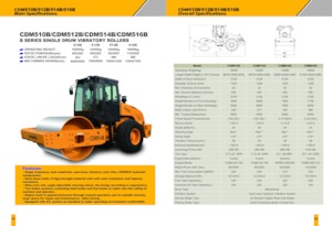 Compattatori stradali vibranti monotamburo Lonking CDM510B