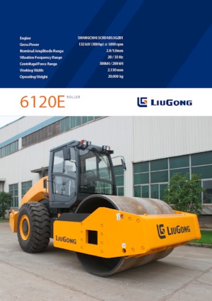 Compattatori stradali vibranti monotamburo Liugong 6120E 
