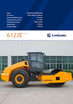 Compattatori stradali vibranti monotamburo Liugong 6122E