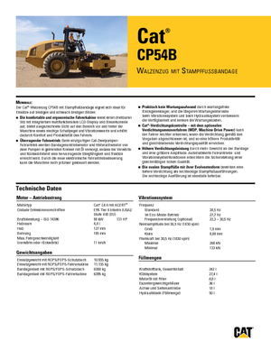 Compattatori stradali vibranti monotamburo Caterpillar CP54B