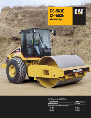 Compattatori stradali vibranti monotamburo Caterpillar CS 563 E