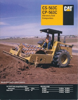 Compattatori stradali vibranti monotamburo Caterpillar CP-563C