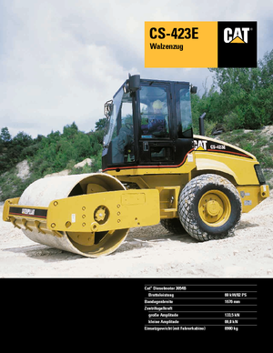 Compattatori stradali vibranti monotamburo Caterpillar CS423E