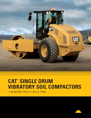Compattatori stradali vibranti monotamburo Caterpillar CS74B