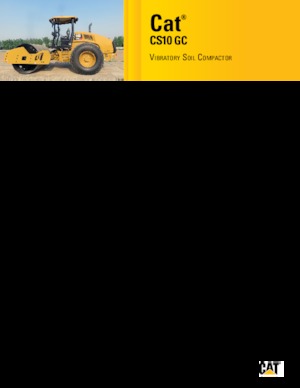 Compattatori stradali vibranti monotamburo Caterpillar CS10 GC